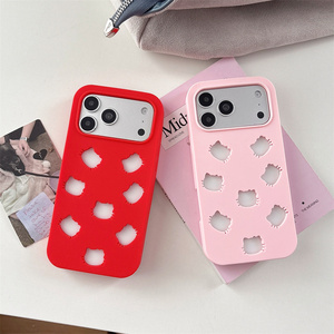Hollow Cat Head Cutout Phone Case