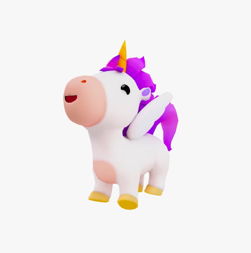 Unicorn Virtual Pet in Gabb Go App