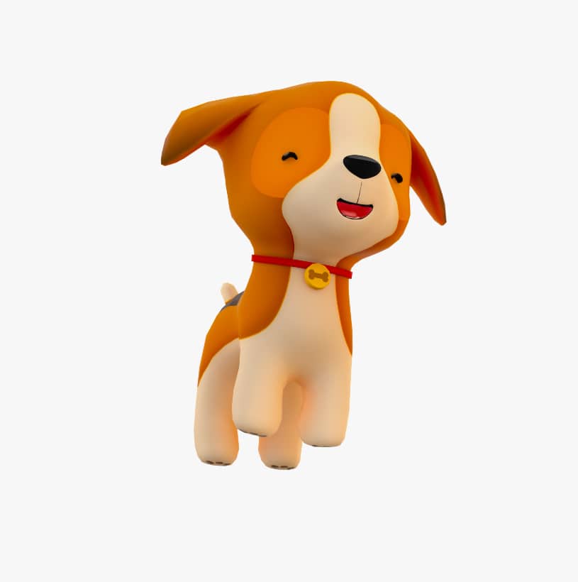 Dog Virtual Pet in Gabb Go App