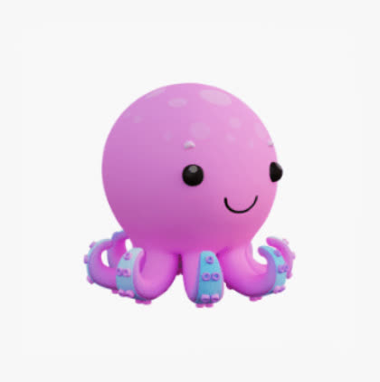 Octopus Virtual Pet in Gabb Go App