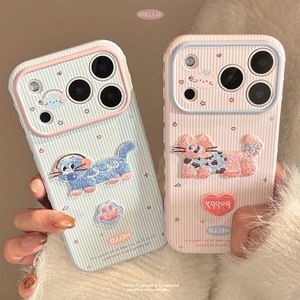 New Cute Stitching Mobile Phone case for iPhone Shockproof Cartoon Back Cover