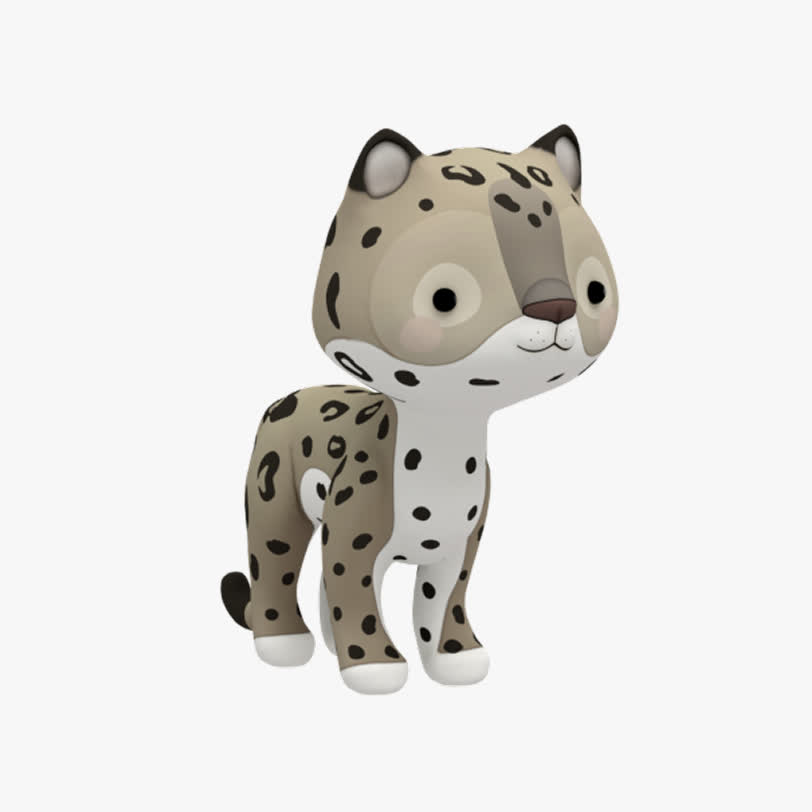 Snow Leopard Virtual Pet in Gabb Go App