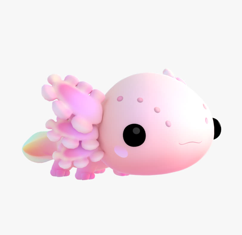 Axolotl Virtual Pet in Gabb Go App